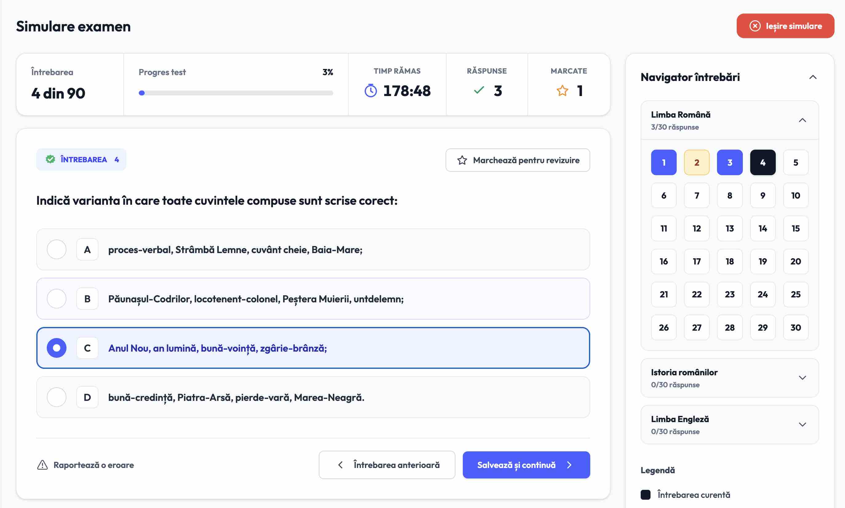 Rapoarte utilizator în dark și light mode